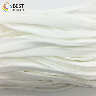 Round Flat Face Mask Elastic Ear Loop Band 3.5MM White Raw Materials