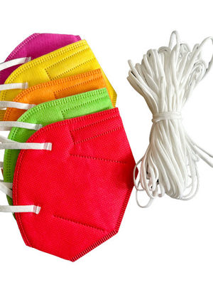3.5MM 5MM White Earloop Elastic Cord Rope For Colour Masks