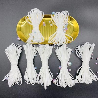 L'orecchio elastico della maschera chirurgica avvolge per la banda di elastico bianca del ciclo dell'orecchio della maschera di protezione 3mm