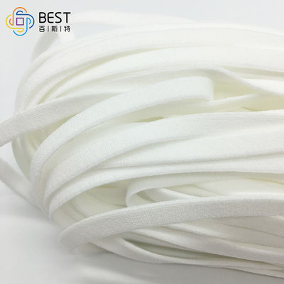 Round Flat Face Mask Elastic Ear Loop Band 3.5MM White Raw Materials
