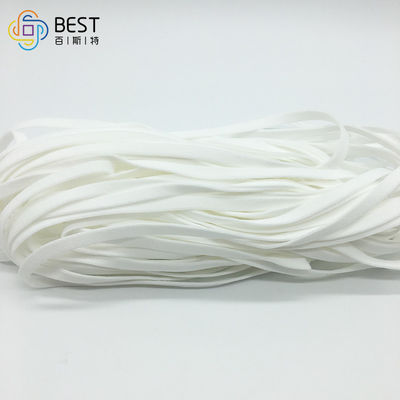 Dây đàn hồi tròn mềm 3,5 mm 3 mm cho mặt nạ Vòng đeo tai màu trắng