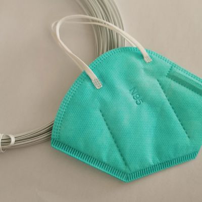 Double Core Hidung Kawat Jembatan Plastik Untuk Masker Wajah 3.5mm 5.0mm