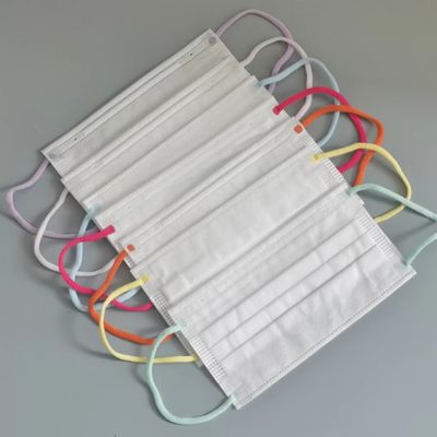 Vòng tai đàn hồi mềm 3 lớp Thoải mái Dây mềm Dây đàn hồi phẳng đầy màu sắc 6 mm