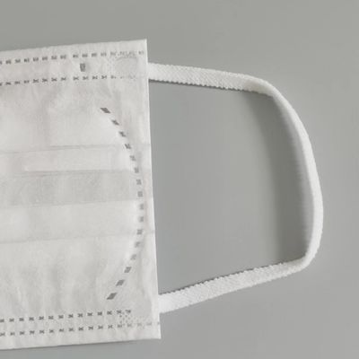 Vòng tai đàn hồi mềm có thể điều chỉnh Phụ kiện mặt nạ phẳng Màu trắng 5mm