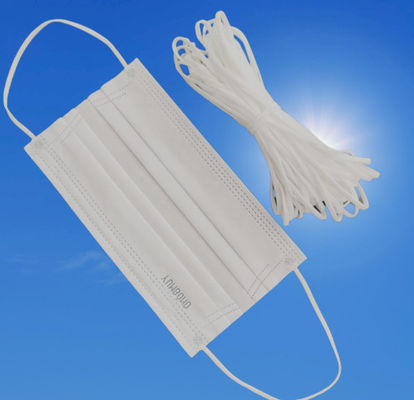 Vòng đeo tai đàn hồi có thể điều chỉnh màu trắng thân thiện với ECO dành cho mặt nạ 3,5MM 4MM 5MM