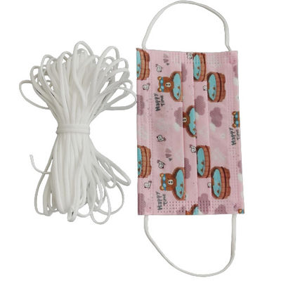 Mặt nạ dành cho trẻ em Loại mặt đàn hồi Vòng tai phẳng Dây đàn hồi co giãn 3,5mm