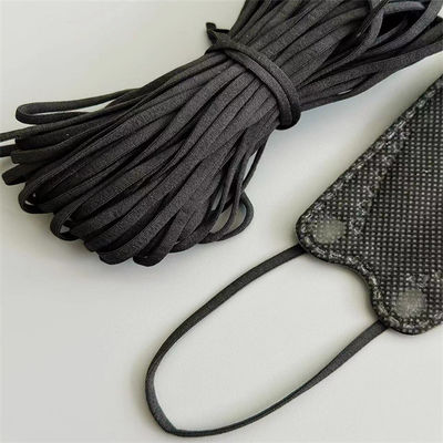 Vòng đeo tai co giãn phẳng Mặt nạ Black Po Korea KF94 2.5-7mm