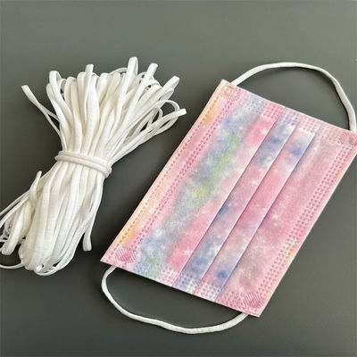 Dây đàn hồi vòng tai phẳng màu trắng Dây buộc tai mềm 3,5MM