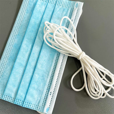 Spandex nylon trắng tròn dây đàn hồi dây dây băng 2,5mm 2,8mm 3 mm