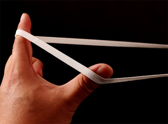 Dây thun dái tai 7mm Ruy băng Dây căng phẳng 5rib cho mặt nạ cốc